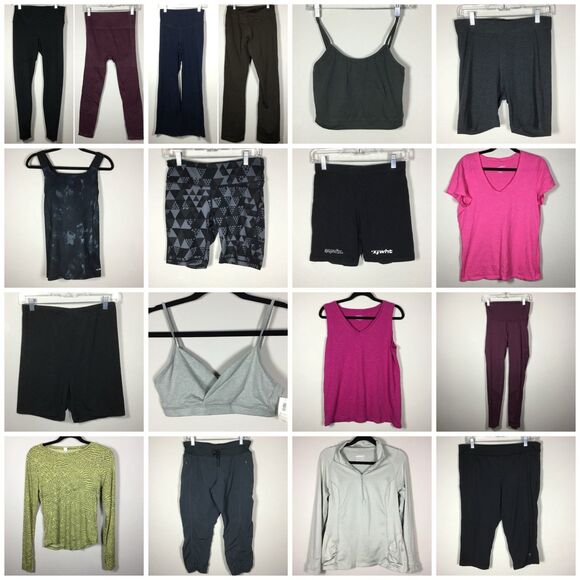 Women's Workout Casual Sporty Athletic Clothing Lot Bundle 18 Piece Size Medium - Picture 1 of 11